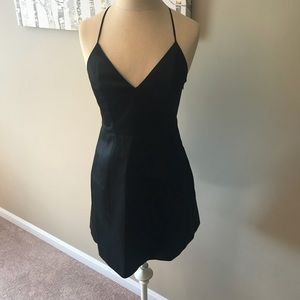 black mini dress